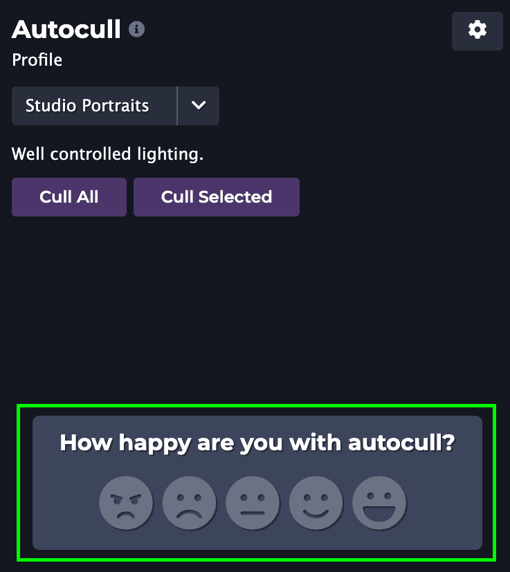 autocull feedback prompt