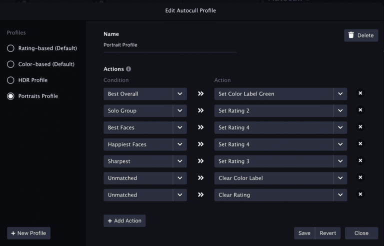 autocull profiles